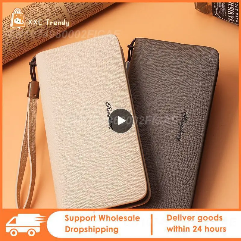 Wallet Men's Long Leather Anti-theft Swipe Bag Large Capacity Multifunctional Big Capacity PU Leather Wallet For Men 
Wallet Men's Long Leather Anti-theft Swipe Bag Large Capacity Multifunctional Big Capacity PU Leather Wallet For Men