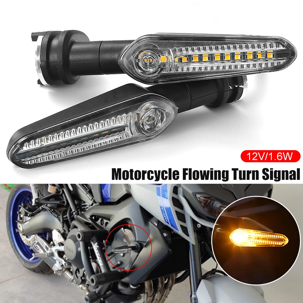Universal Motorcycle Turn Siganl Flowing Water Headlight Running Water Front Rear Lamp for Yamaha MT07 MT03 MT09 Tracer XSR 700
Universal Motorcycle Turn Siganl Flowing Water Headlight Running Water Front Rear Lamp for Yamaha MT07 MT03 MT09 Tracer XSR 700