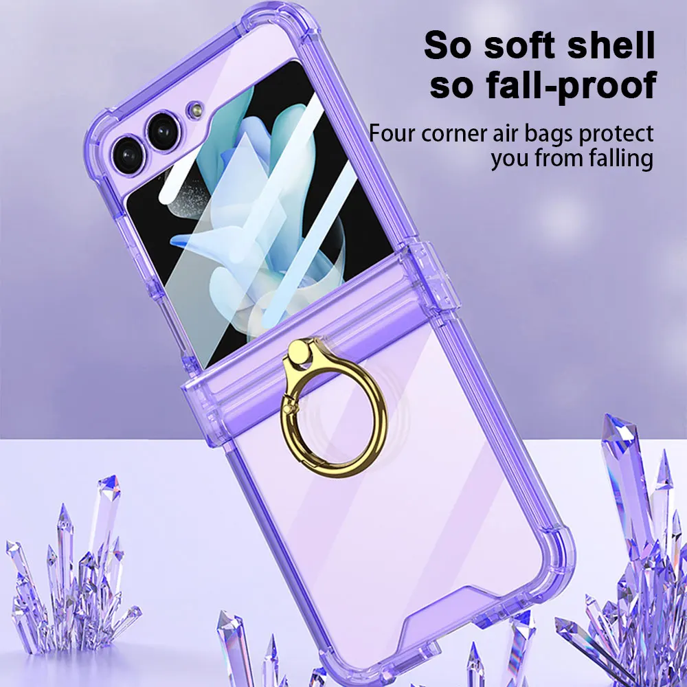 Shell Film Integrated All-inclusive Magnetic Phone Case For Samsung Galaxy Z Flip 5 Four Corner Airbag Anti-drop Protection Case
Shell Film Integrated All-inclusive Magnetic Phone Case For Samsung Galaxy Z Flip 5 Four Corner Airbag Anti-drop Protection Case