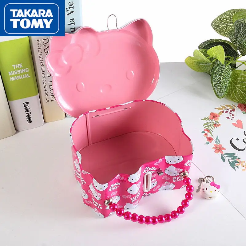 TAKARA TOMY Cute cartoon Hello Kitty creative children's piggy bank with lock little girl portable princess birthday gift
TAKARA TOMY Cute cartoon Hello Kitty creative children's piggy bank with lock little girl portable princess birthday gift