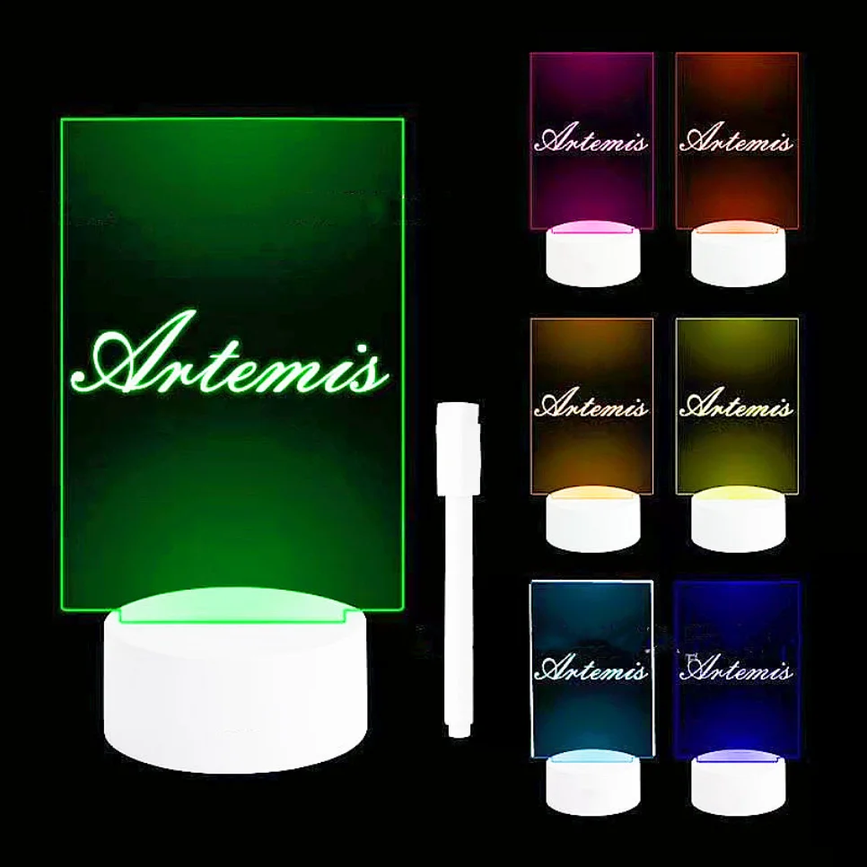 LED 7 Colors Note Board Creative Night Light USB Plug in Message Board RGB Holiday Light Decor Night Lamp Girlfriend Gift
LED 7 Colors Note Board Creative Night Light USB Plug in Message Board RGB Holiday Light Decor Night Lamp Girlfriend Gift