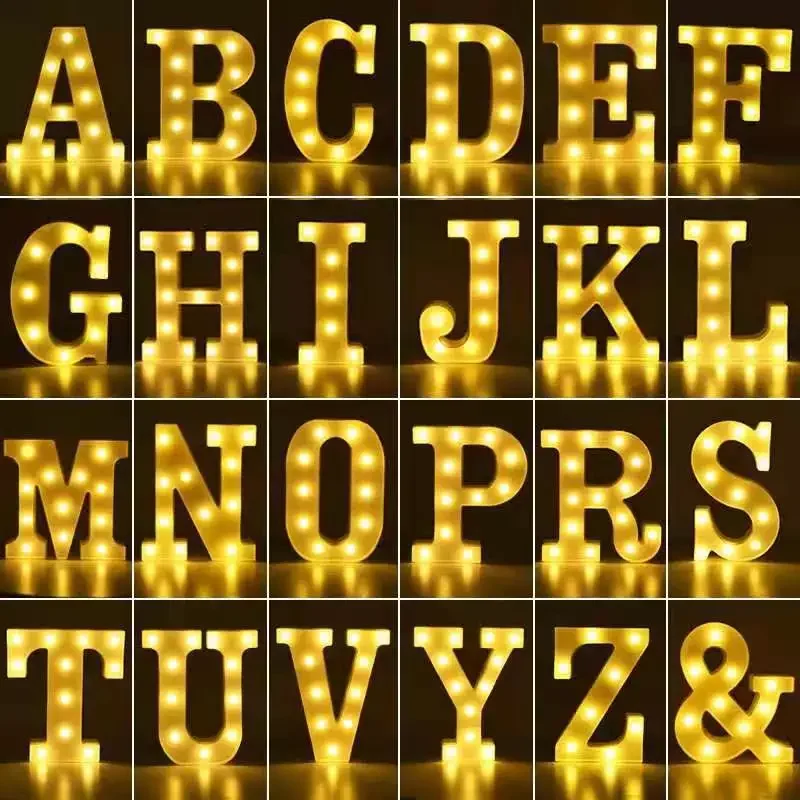 Alphabet Letter LED Lights Fairy Lights Decoration Battery Night Light Party Christmas Valentine's Day Wedding Birthday Decor
Alphabet Letter LED Lights Fairy Lights Decoration Battery Night Light Party Christmas Valentine's Day Wedding Birthday Decor