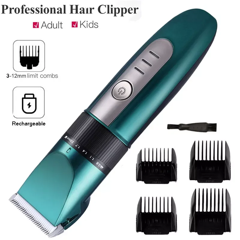 Professional Hair Clipper Men's Barber Beard Trimmer Rechargeable Ceramic Blade Hair Cutting Machine Low Noise Adult Kid Hai
Professional Hair Clipper Men's Barber Beard Trimmer Rechargeable Ceramic Blade Hair Cutting Machine Low Noise Adult Kid Hai