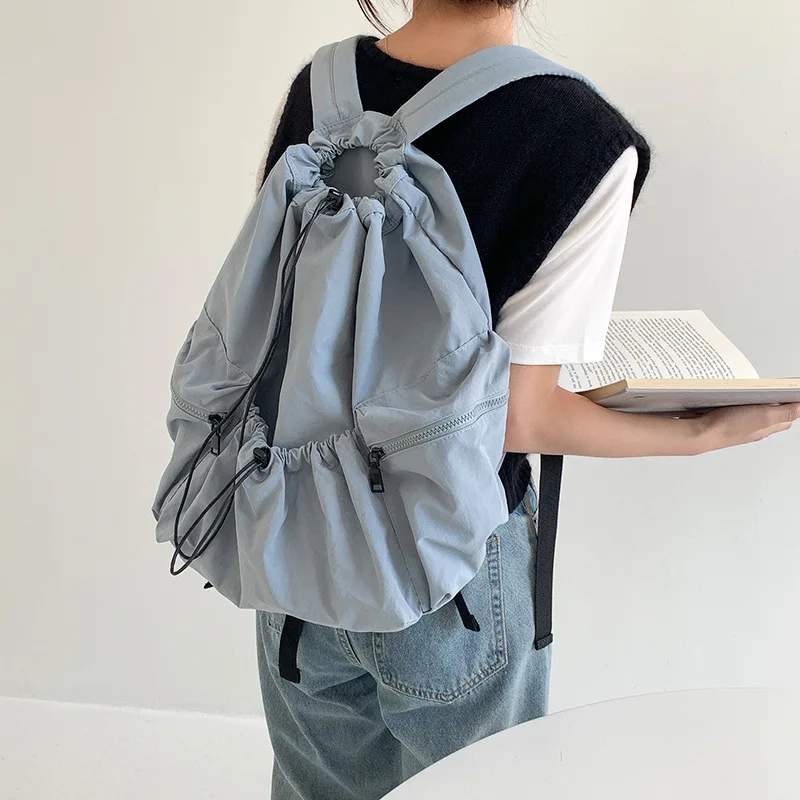 Women's Travel Fashion Rucksack Simple Drawstring Leisure Backpack Students Solid Color Lightweight Nylon Backpacks
Women's Travel Fashion Rucksack Simple Drawstring Leisure Backpack Students Solid Color Lightweight Nylon Backpacks