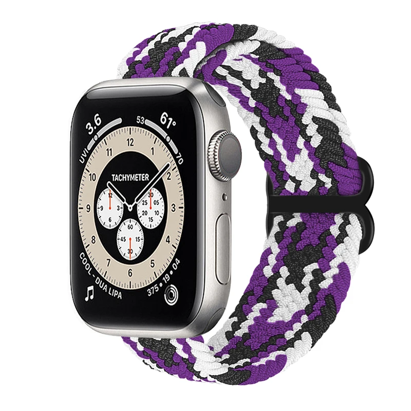 

Braided Solo Loop For Apple Watch Band Strap 49mm 45mm 41mm 44mm 40mm 38mm 42mm Nylon Bracelet Correa iWatch Series 8 7 3 4 5 6