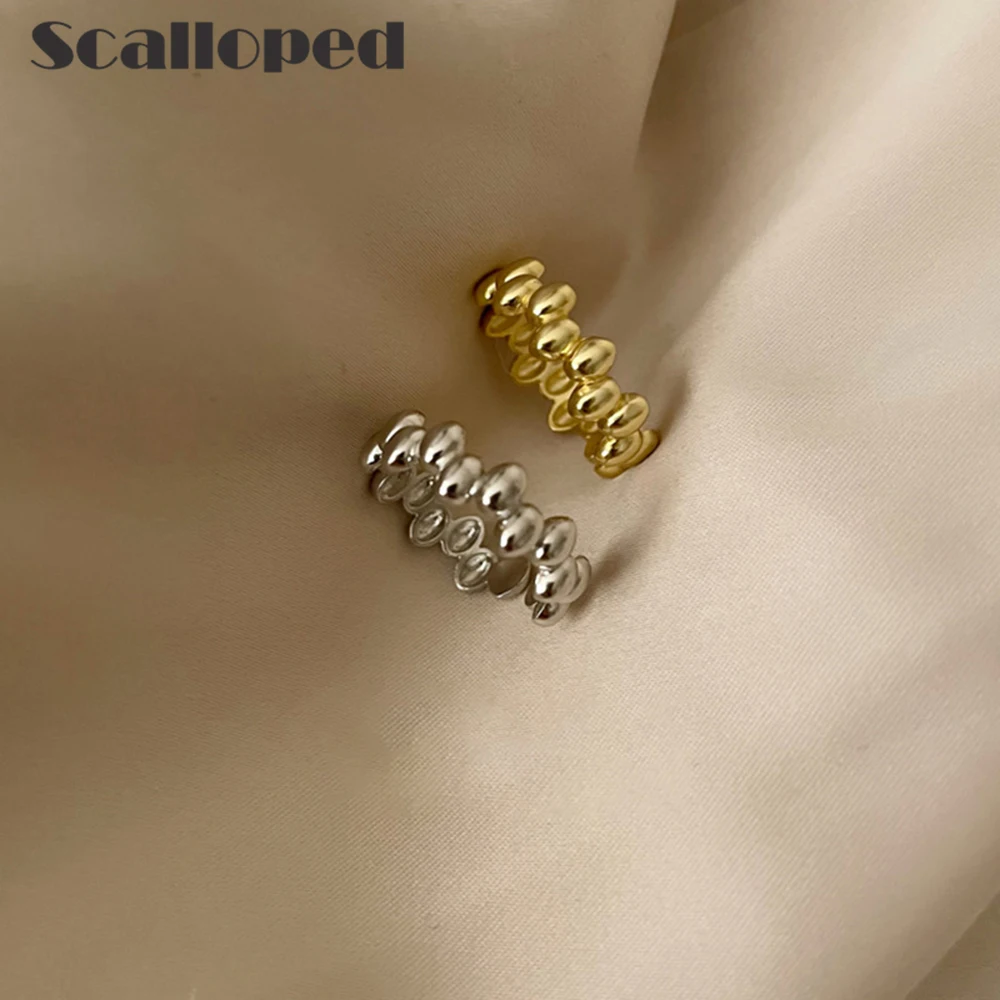 SCALLOPED French Golden Peas Open Rings Geometric Temperament Women Finger Jewelry Copper Alloy Ring Girls Party Accessories
SCALLOPED French Golden Peas Open Rings Geometric Temperament Women Finger Jewelry Copper Alloy Ring Girls Party Accessories