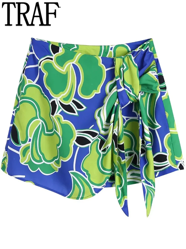 TRAF Print Wrap Mini Skirts for Women Sarong High Waist Skirt Women Summer Bowk Short Shirts Woman Fashion 2022 Streetwear Skort
TRAF Print Wrap Mini Skirts for Women Sarong High Waist Skirt Women Summer Bowk Short Shirts Woman Fashion 2022 Streetwear Skort