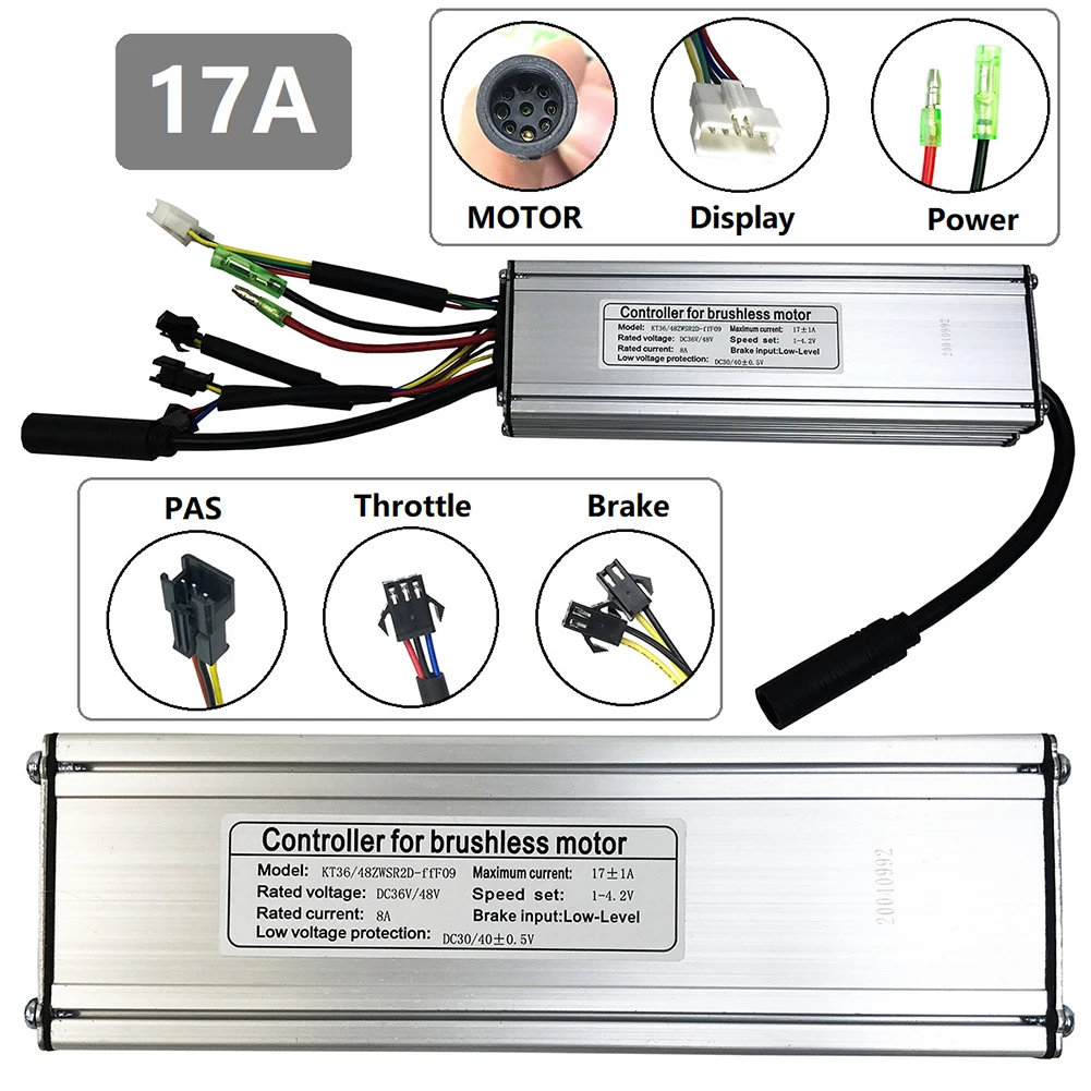 Ebike KT 36/48V 17A Double-Drive Controller For MTB Lithium Battery Conversion Waterproof Controller Electric Bicycle Parts
Ebike KT 36/48V 17A Double-Drive Controller For MTB Lithium Battery Conversion Waterproof Controller Electric Bicycle Parts