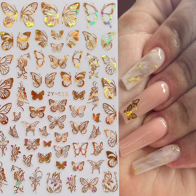 Holographics 3D Butterfly Nail Art Stickers Adhesive Sliders DIY Golden Sliver Nail Transfer Decals Foils Wraps Decoration 1pc
Holographics 3D Butterfly Nail Art Stickers Adhesive Sliders DIY Golden Sliver Nail Transfer Decals Foils Wraps Decoration 1pc
