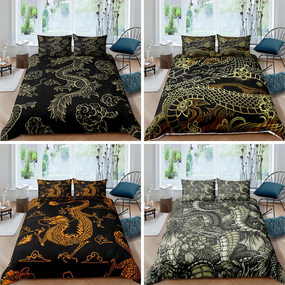 2022 New Dragon Theme Bedding Set 2/3pcs Queen/King 220x240 Size Cartoon Animals Polyester Quilt Cover For Adults Bedclothes
2022 New Dragon Theme Bedding Set 2/3pcs Queen/King 220x240 Size Cartoon Animals Polyester Quilt Cover For Adults Bedclothes