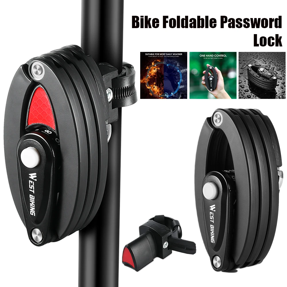 Folding Bike Lock Alloy Steel Anti-Theft 4-Digit Password Lock Foldable Lock Tamper-proof Mountain Road Bike Lock Accessories
Folding Bike Lock Alloy Steel Anti-Theft 4-Digit Password Lock Foldable Lock Tamper-proof Mountain Road Bike Lock Accessories