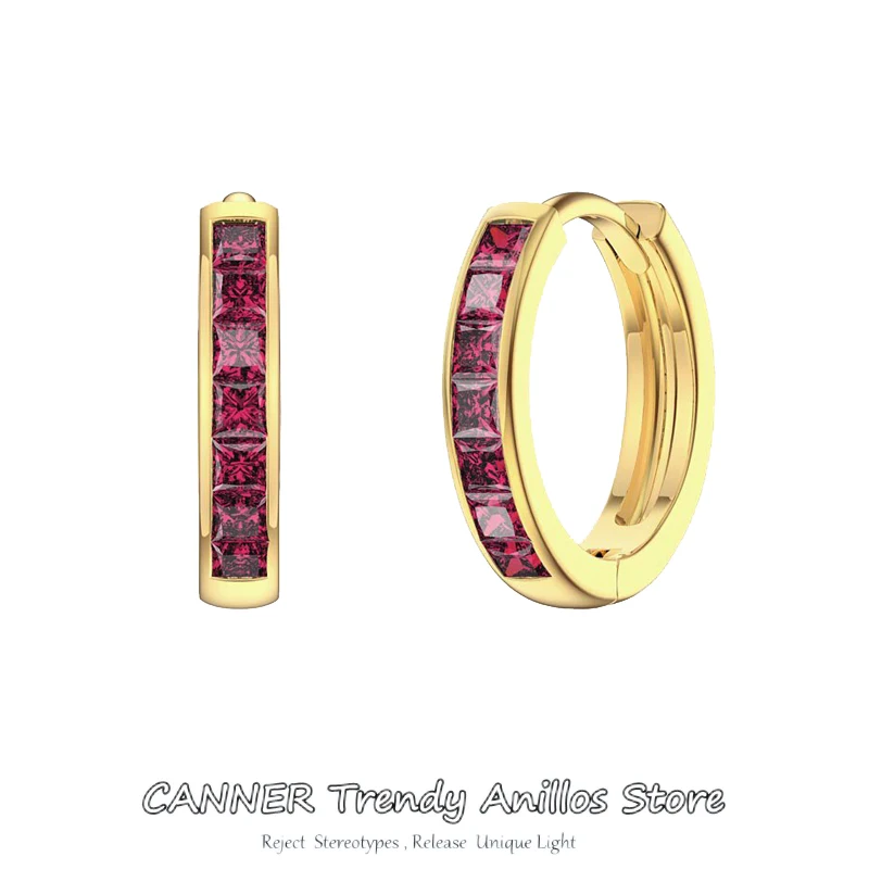 CANNER 18k Silver Plated Dripping Oil Earrings For Women Colorful Zircon Hoops Earrings Bride Wedding Jewelry Boucle D’oreille
CANNER 18k Silver Plated Dripping Oil Earrings For Women Colorful Zircon Hoops Earrings Bride Wedding Jewelry Boucle D’oreille