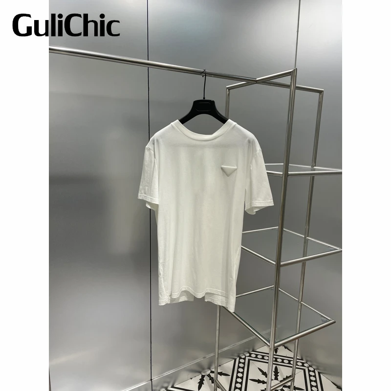 3.22 GuliChic Vintage Back Lace-Up Design Round Neck Short Sleeve Solid Color T-Shirt Women Triangle Casual Fashion Tee
3.22 GuliChic Vintage Back Lace-Up Design Round Neck Short Sleeve Solid Color T-Shirt Women Triangle Casual Fashion Tee