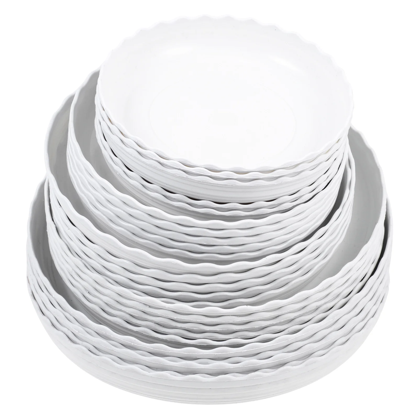 25 Pcs Plastic Plant Trays Flower Plant Pot Saucer Balcony Succulent Pot Trays 
25 Pcs Plastic Plant Trays Flower Plant Pot Saucer Balcony Succulent Pot Trays