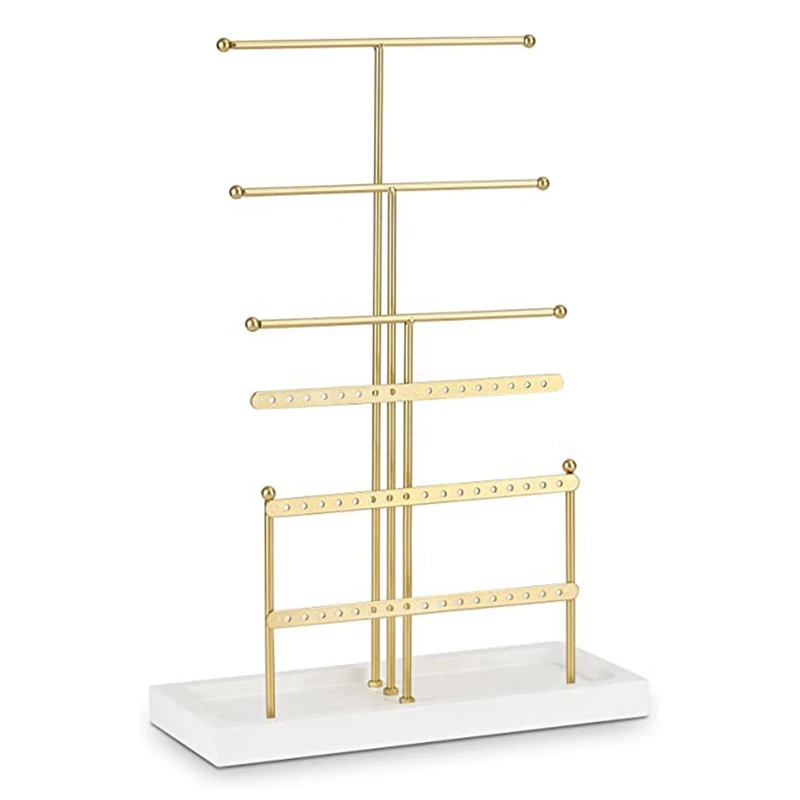 Jewelry Organizer Tabletop Jewelry Holder 6Tier Jewelry Tree Display Stand With Tray,For Earring Necklace Bracelet
Jewelry Organizer Tabletop Jewelry Holder 6Tier Jewelry Tree Display Stand With Tray,For Earring Necklace Bracelet