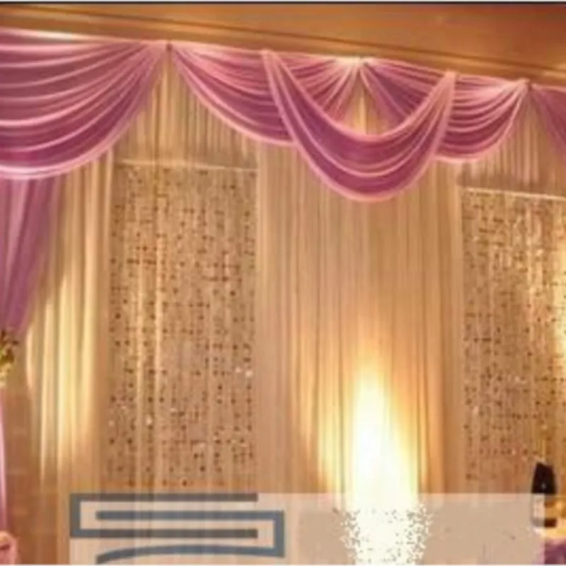 Romantic 3X6Meters Ice Material Soft Wedding Backdrops Wedding stage decor 
Romantic 3X6Meters Ice Material Soft Wedding Backdrops Wedding stage decor