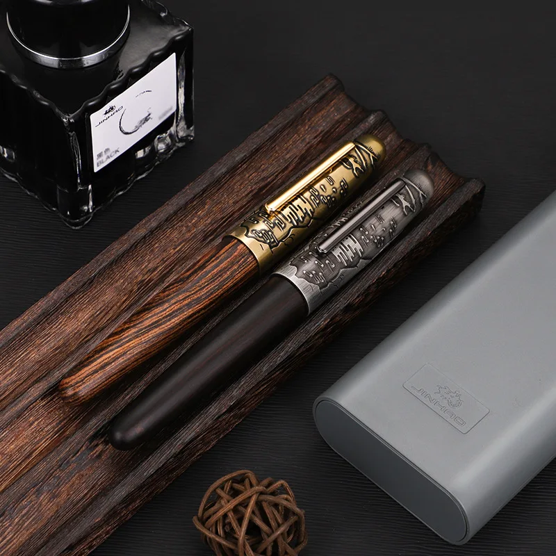 Ручка деревянная Jinhao с тиснением, ручка с тигровым наконечником для письма, Офисная канцелярия, Ef/f/m/изогнутая перьевая ручка, набор 9056
Ручка деревянная Jinhao с тиснением, ручка с тигровым наконечником для письма, Офисная канцелярия, Ef/f/m/изогнутая перьевая ручка, набор 9056
