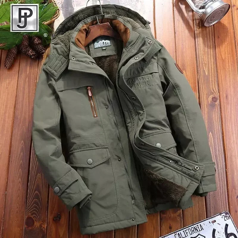 New2022 Coat Men's Coat Plush Thickened Medium Length Loose Multi Pocket Large Middle-Aged Winter Cotton Coat
New2022 Coat Men's Coat Plush Thickened Medium Length Loose Multi Pocket Large Middle-Aged Winter Cotton Coat