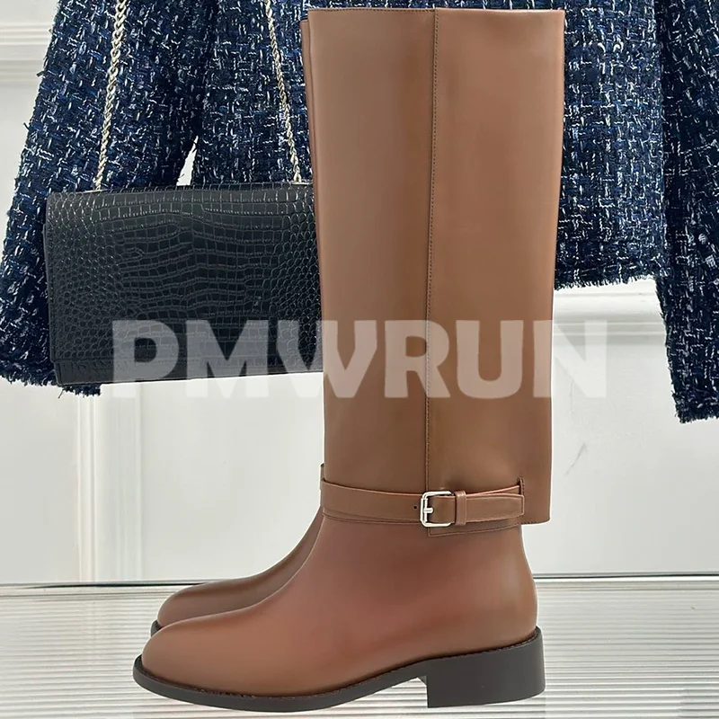 Ladies Long Boots Spring Autumn 2023 New Metal Buckle Design Solid Color Round Head Long Boots Fashion Versatile Female Shoes
Ladies Long Boots Spring Autumn 2023 New Metal Buckle Design Solid Color Round Head Long Boots Fashion Versatile Female Shoes