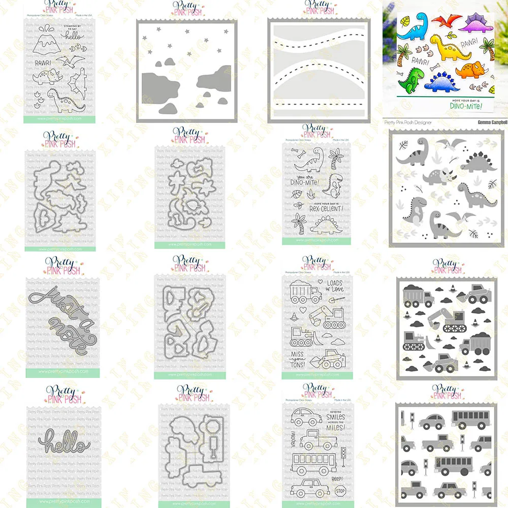 New Dinosaur Excavator Car Hello Just a Note Metal Cutting Dies Stamps Stencil for Scrapbook Diary Decoration Embossing Template
New Dinosaur Excavator Car Hello Just a Note Metal Cutting Dies Stamps Stencil for Scrapbook Diary Decoration Embossing Template
