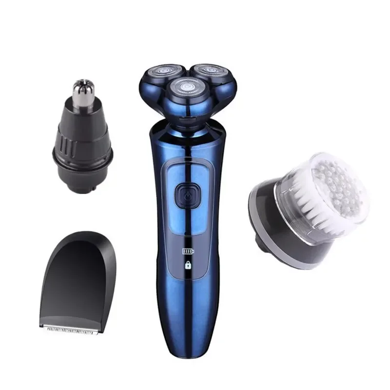 

Mens Electric Shavers Razor 3D Beard Trimmer Rotary Facail Head Shaver for Men Sideburn Nose Trimmer Adult Razor Professional