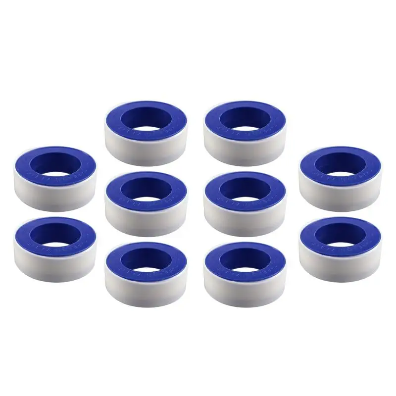 Pipe Tape Pipe Sealer Tapes For Leaks 10PCS Waterproof PTFE Sealing Tape For Shower Heads Home Commercial And Industrial Use
Pipe Tape Pipe Sealer Tapes For Leaks 10PCS Waterproof PTFE Sealing Tape For Shower Heads Home Commercial And Industrial Use