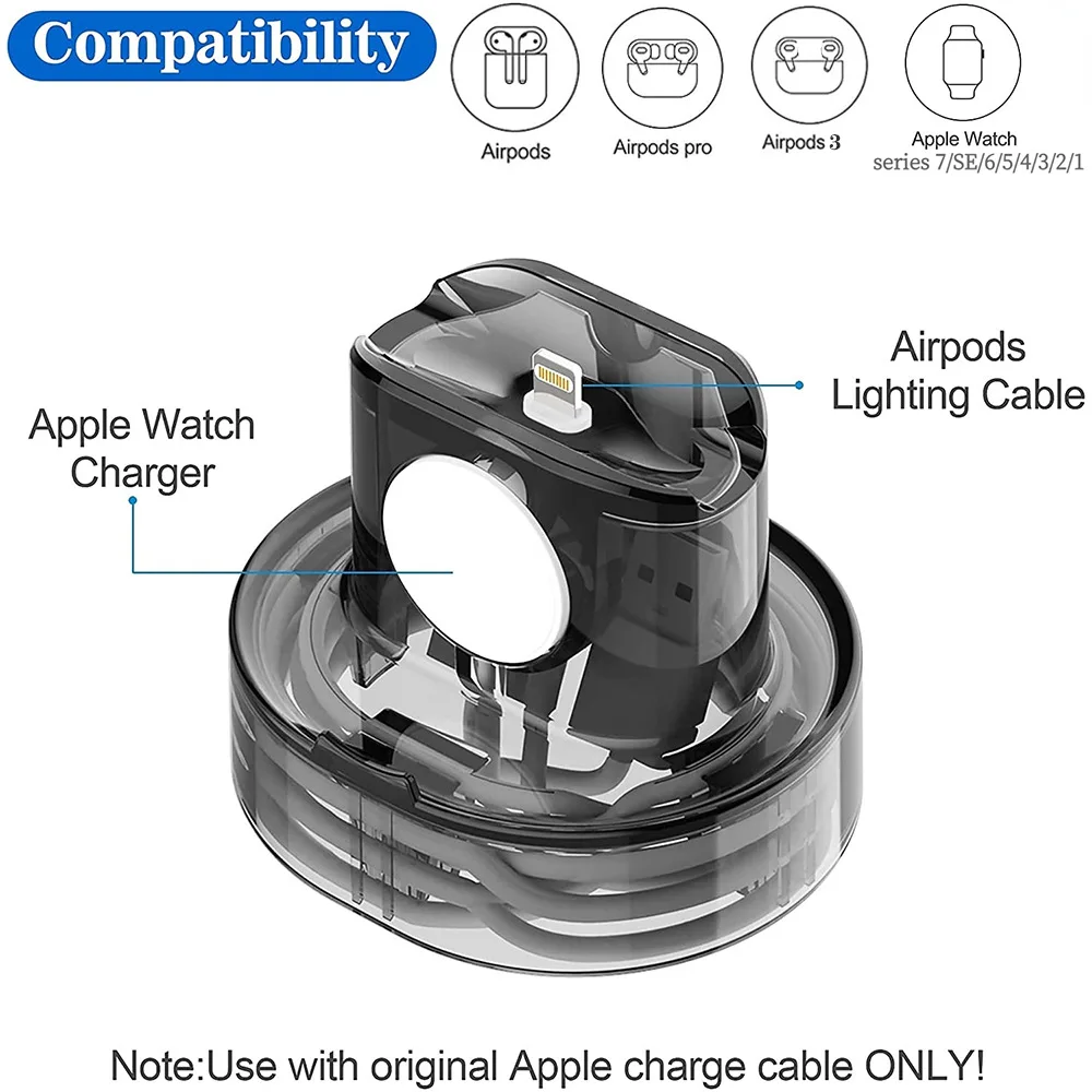 Зарядный кронштейн для Apple Watch 2 в 1, зарядная подставка для iPhone 14 13 12 11 AirPods 2 3 Pro, Зарядная база
Зарядный кронштейн для Apple Watch 2 в 1, зарядная подставка для iPhone 14 13 12 11 AirPods 2 3 Pro, Зарядная база