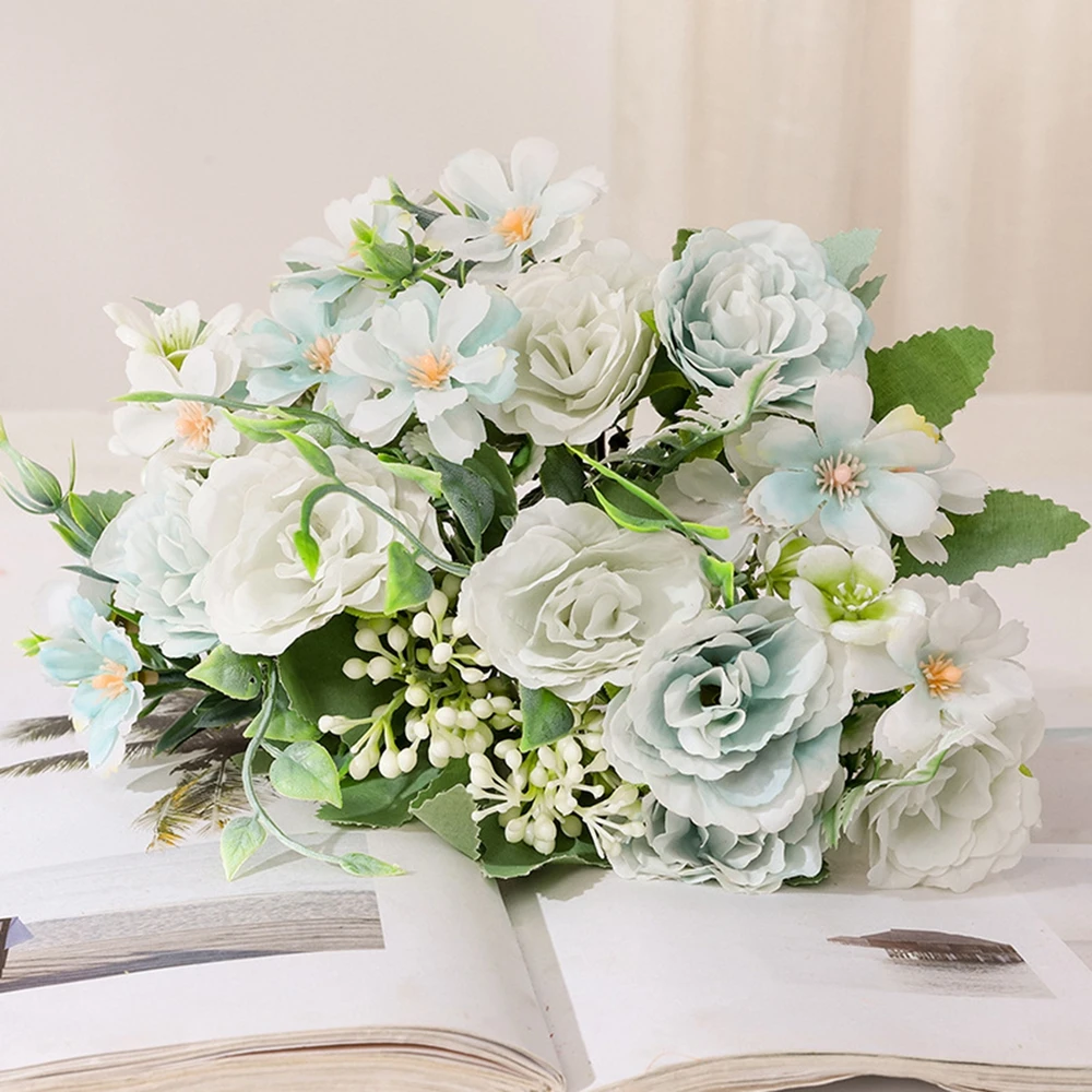 1 Bundle Silk Artificial Rose Flowers Wedding Home DIY Decoration Living Room Garden Arrangement Fake Flower Peony Bride Bouquet
1 Bundle Silk Artificial Rose Flowers Wedding Home DIY Decoration Living Room Garden Arrangement Fake Flower Peony Bride Bouquet