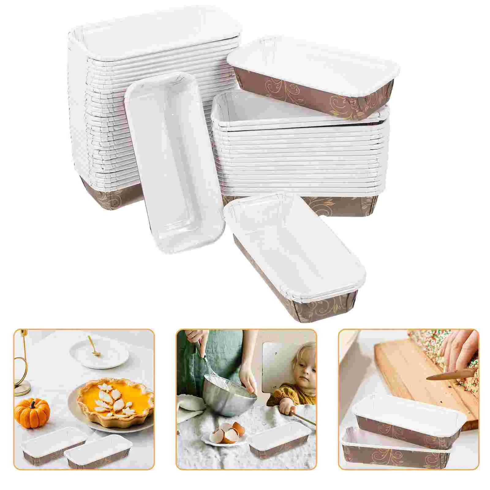 50 Pcs Bread Tray Cakes Decorations Tools Loaf Pan Baking Paper Trays Mini Liners Rectangular Pans
50 Pcs Bread Tray Cakes Decorations Tools Loaf Pan Baking Paper Trays Mini Liners Rectangular Pans