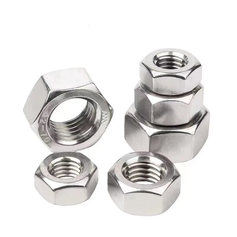

1-10pcs UNC UNF 1/4 5/16 3/8 7/16 1/2 9/16 5/8 304 A2-70 Stainless Steel UK US Standard Coarse Fine Thread Hex Nut Hexagon Nut