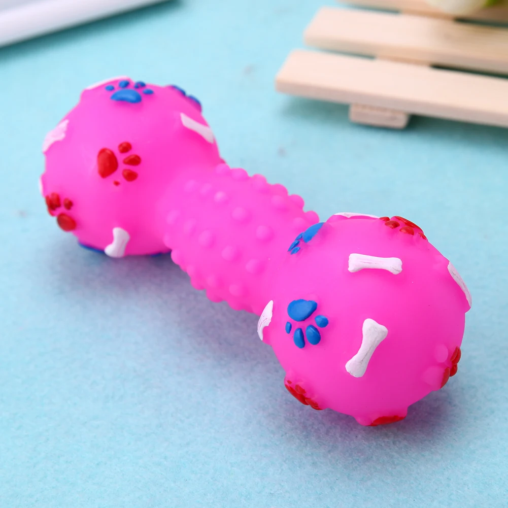 Dog Toys Dotted Dumbbell Shaped Dog Squeeze Squeaky Pet Chew Toy Squeaky Sound Puppy Molar Bite Cleaning Teeth
Dog Toys Dotted Dumbbell Shaped Dog Squeeze Squeaky Pet Chew Toy Squeaky Sound Puppy Molar Bite Cleaning Teeth