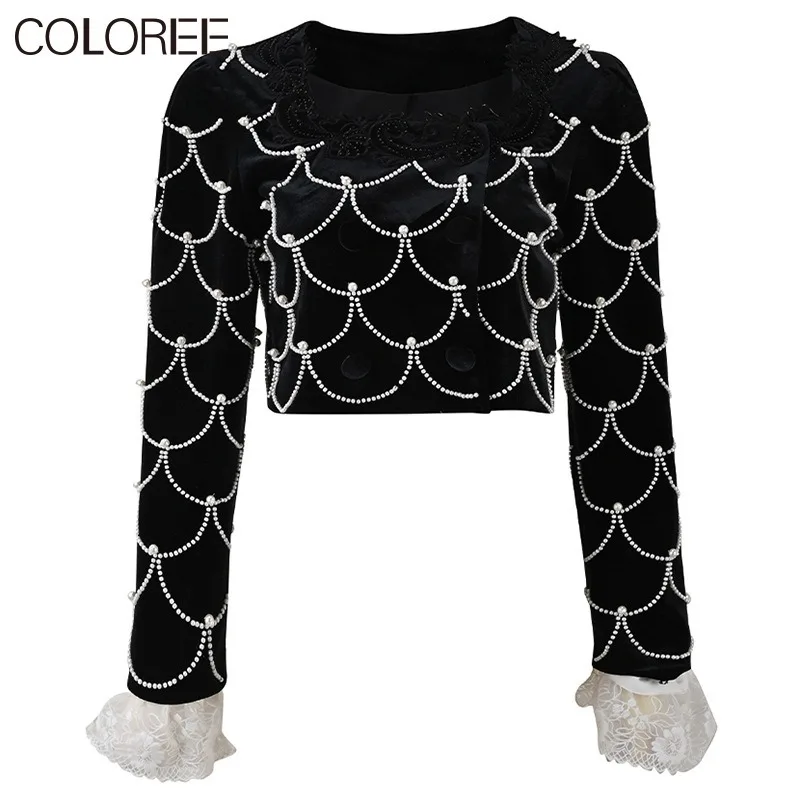 Роскошная твидовая куртка с бусинами и жемчужинами из черного бархата для женщин 2023 высококачественные женские бриджи
Роскошная твидовая куртка с бусинами и жемчужинами из черного бархата для женщин 2023 высококачественные женские бриджи