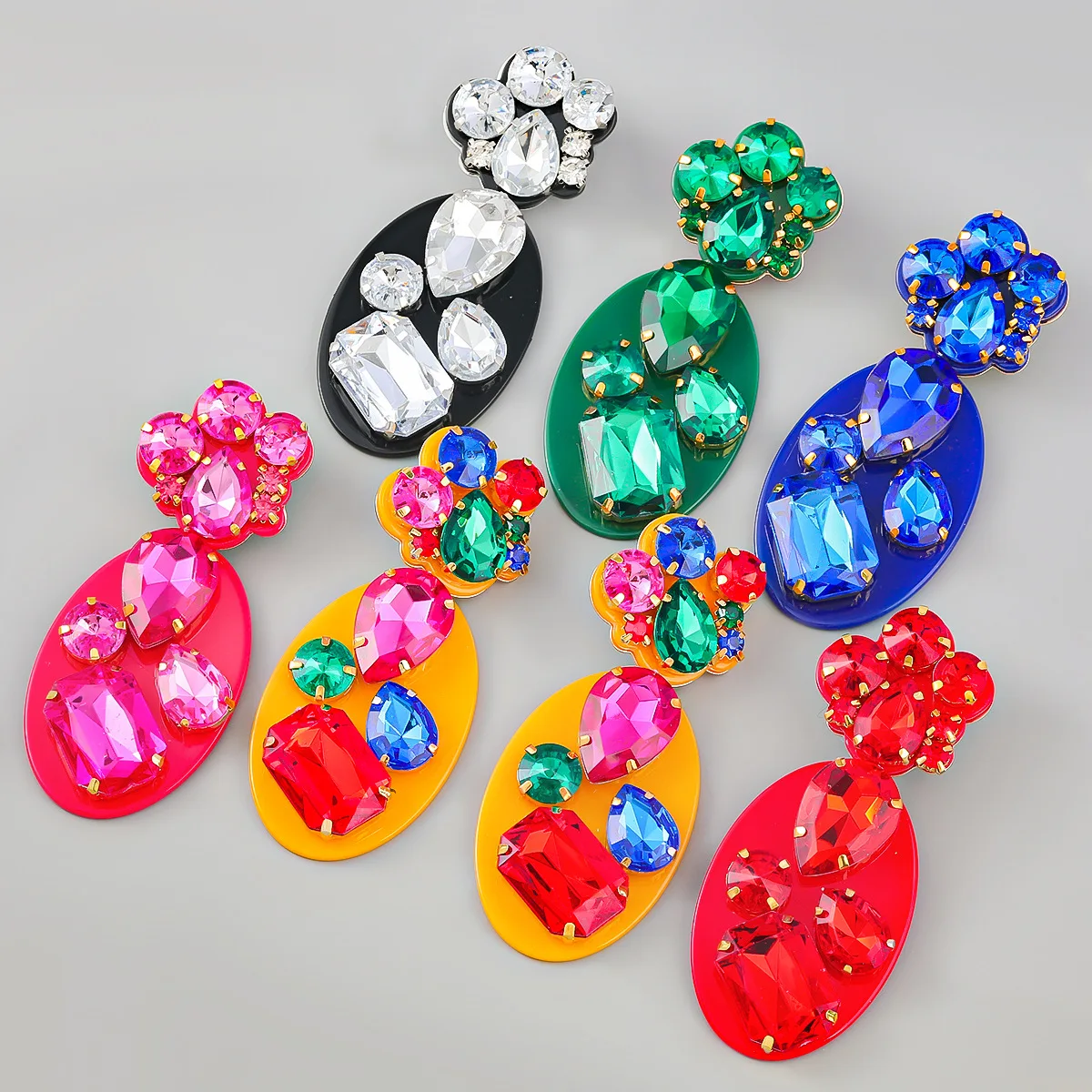 Boho Shiny Bright Color Acrylic Rhinestones Female Earrings Sweet Dangle Drop Earrings Women Fuchsia Jewelry
Boho Shiny Bright Color Acrylic Rhinestones Female Earrings Sweet Dangle Drop Earrings Women Fuchsia Jewelry