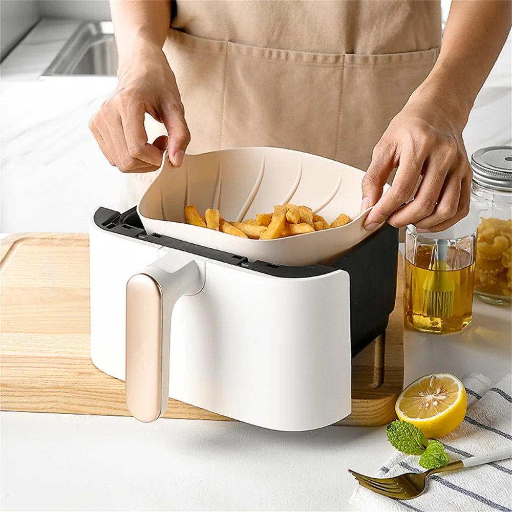 Grill Pan Accessories Easy To Clean Air Fryer Companion Cooking Baking Tool Chicken Basket Mat Food Grade Silicone Baking Tray
Grill Pan Accessories Easy To Clean Air Fryer Companion Cooking Baking Tool Chicken Basket Mat Food Grade Silicone Baking Tray