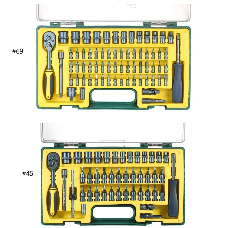 Professional 45pcs Auto Repair Tool Set Car Portable Multifunctional Chrome Vanadium Steel Auto Repair Tools
Professional 45pcs Auto Repair Tool Set Car Portable Multifunctional Chrome Vanadium Steel Auto Repair Tools