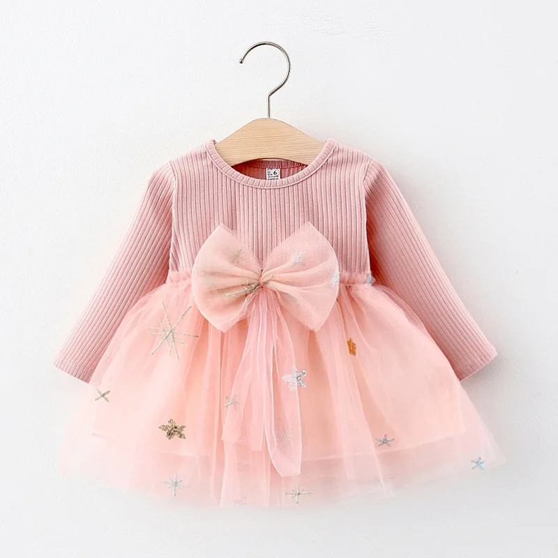 New Spring Baby Girls Dress Cute Bow Mesh Newborn Dress Long Sleeved Princess Dresses for Girl Toddler Kids Dress First Birthday
New Spring Baby Girls Dress Cute Bow Mesh Newborn Dress Long Sleeved Princess Dresses for Girl Toddler Kids Dress First Birthday