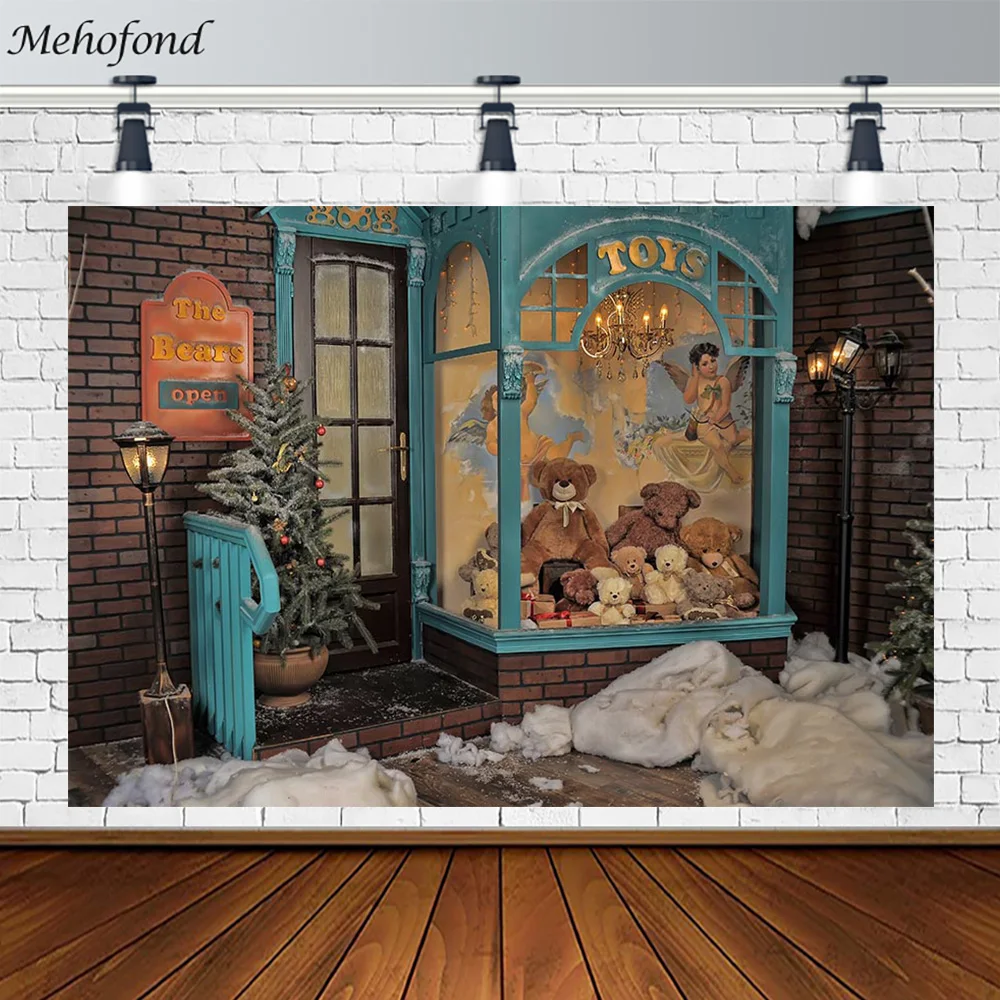 Mehofond Christmas Decor Background Toy Store Window Bear Outdoor Snow Children Portrait Photography Photo Studio Photoshoot
Mehofond Christmas Decor Background Toy Store Window Bear Outdoor Snow Children Portrait Photography Photo Studio Photoshoot