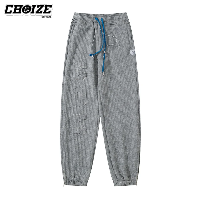 CHOIZE Original Waffle Cotton Loose Trousers Sports Casual Bread Grid Solid Color Soft Men Sweatpants High Summer Waist Pants
CHOIZE Original Waffle Cotton Loose Trousers Sports Casual Bread Grid Solid Color Soft Men Sweatpants High Summer Waist Pants