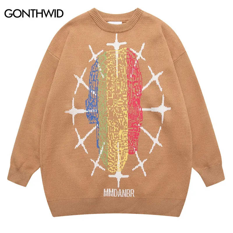 Vintage Knitted Sweater Men Women Harajuku Retro Pattern Pullover Jumpers Sweaters Streetwear 2022 Hip Hop Casual Loose Sweater
Vintage Knitted Sweater Men Women Harajuku Retro Pattern Pullover Jumpers Sweaters Streetwear 2022 Hip Hop Casual Loose Sweater