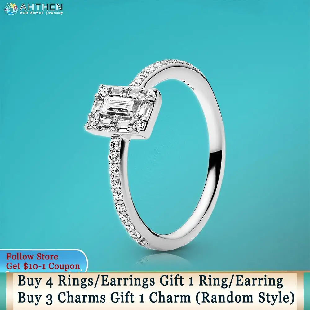 Ahthen 925 Sterling Silver Rings CZ Square Ring Sparkling Square Halo Rings Women Rings Ngagement Ring Women Jewelry Girl Rings
Ahthen 925 Sterling Silver Rings CZ Square Ring Sparkling Square Halo Rings Women Rings Ngagement Ring Women Jewelry Girl Rings