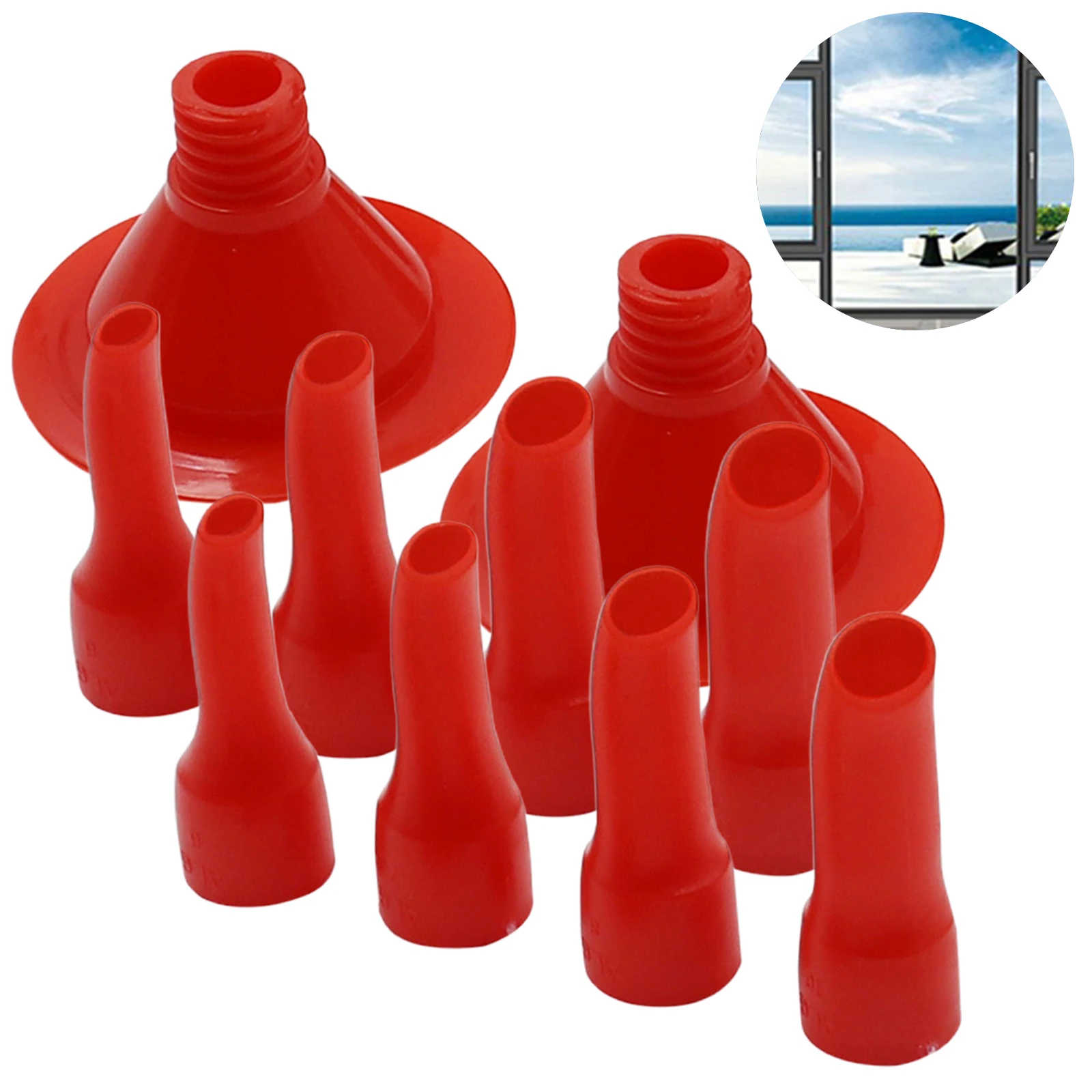 8pcs Sealant Tool Glass Glue Caulking Nozzle For Floor Windows Gap Filling Home Improvement Construction Glue Tip Mouth
8pcs Sealant Tool Glass Glue Caulking Nozzle For Floor Windows Gap Filling Home Improvement Construction Glue Tip Mouth
