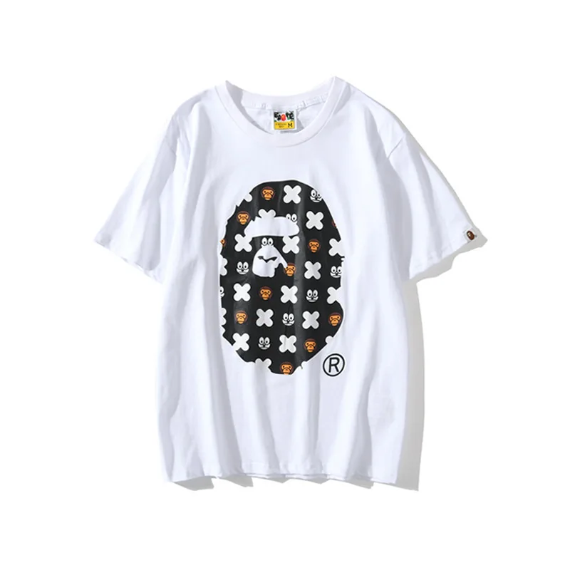 Wholesale 2022 Summer New Trendy Brand Bape Cartoon Spotted Print Men And Women Couples Loose Cotton Short-Sleeved T-Shirt
Wholesale 2022 Summer New Trendy Brand Bape Cartoon Spotted Print Men And Women Couples Loose Cotton Short-Sleeved T-Shirt