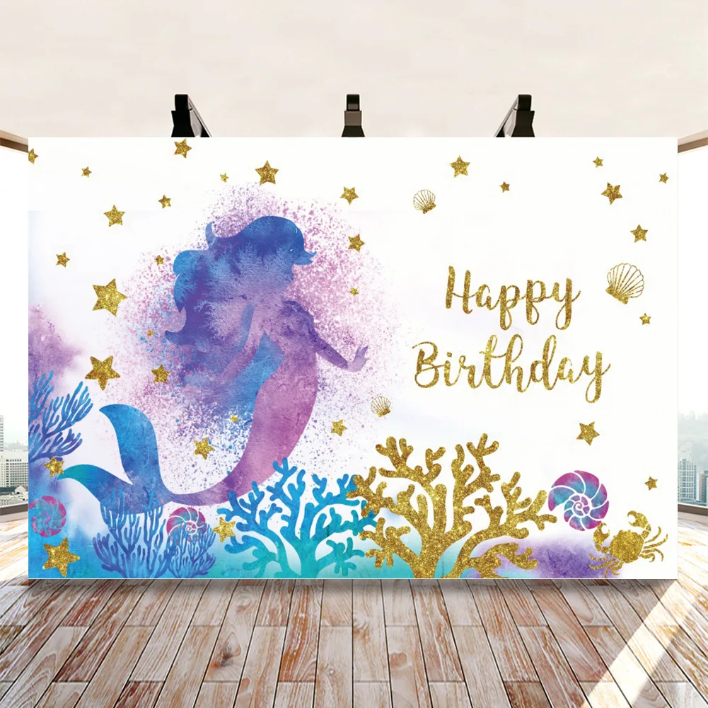 120x80cm Mermaid Happy Birthday Backdrop Under The Sea Creatures Party Ocean Mermaid Seahorse Gir One 1st Birthday Parti Favor
120x80cm Mermaid Happy Birthday Backdrop Under The Sea Creatures Party Ocean Mermaid Seahorse Gir One 1st Birthday Parti Favor