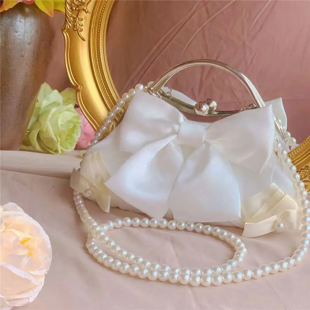 Lolita Bag for Woman 2023 White Party Handbags Flower Pearl Crossbody Bags Princess Bags Luxury Designer Bow
Lolita Bag for Woman 2023 White Party Handbags Flower Pearl Crossbody Bags Princess Bags Luxury Designer Bow