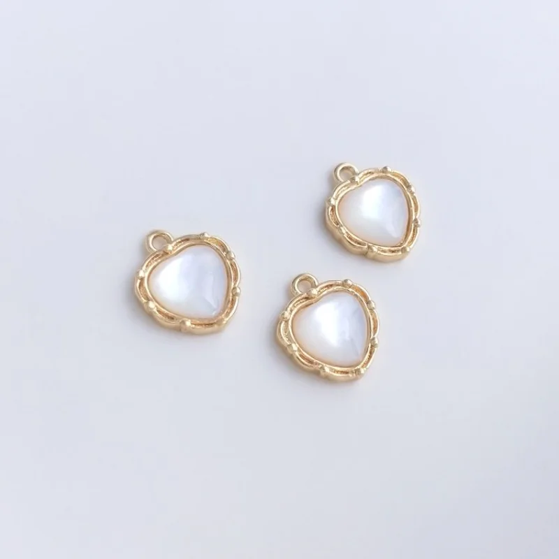 2PCS Dainty Natural Shell Peach Heart Pendant Charms for Jewelry Making 14K Love Pendant Diy Handmade Jewelry 10*12mm
2PCS Dainty Natural Shell Peach Heart Pendant Charms for Jewelry Making 14K Love Pendant Diy Handmade Jewelry 10*12mm