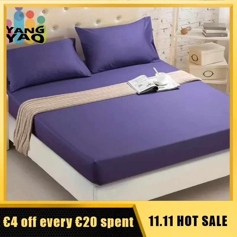 3pcs Set Solid Color Brushed Bed Fitted Sheet Soft King Queen Twin Mattress Protector Cover 1pc Mattress Cover+2pcs Pillowcase
3pcs Set Solid Color Brushed Bed Fitted Sheet Soft King Queen Twin Mattress Protector Cover 1pc Mattress Cover+2pcs Pillowcase