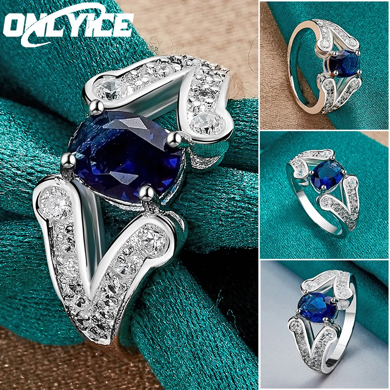 Charm 925 Sterling Silver Oval Blue AAA Zircon Ring For Women Man Size 7/8/9/10 Fashion Party Christmas Gifts Wedding Jewelry
Charm 925 Sterling Silver Oval Blue AAA Zircon Ring For Women Man Size 7/8/9/10 Fashion Party Christmas Gifts Wedding Jewelry