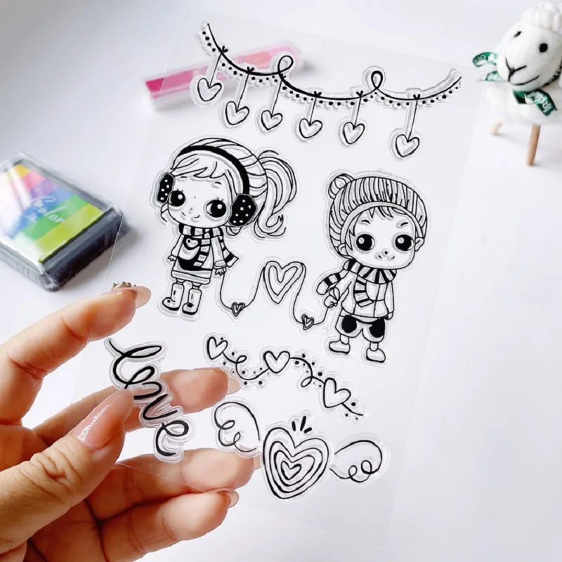 Girls Rubber Clear Stamps For Journaling Frame DIY Scrapbooking Photo Album Easter Stamp Sheets Card Making Craft Supplies
Girls Rubber Clear Stamps For Journaling Frame DIY Scrapbooking Photo Album Easter Stamp Sheets Card Making Craft Supplies