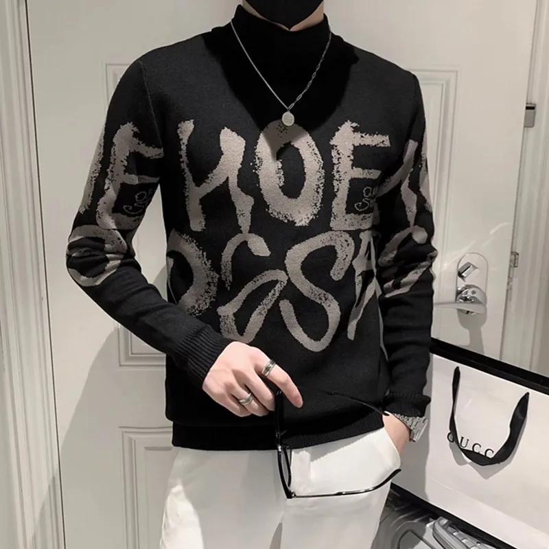 Color Letter Men's Sweater Spring and Autumn Handsome Full Fit Crew Neck New Fashion Versatile Casual Loose Trend Pullover Top
Color Letter Men's Sweater Spring and Autumn Handsome Full Fit Crew Neck New Fashion Versatile Casual Loose Trend Pullover Top