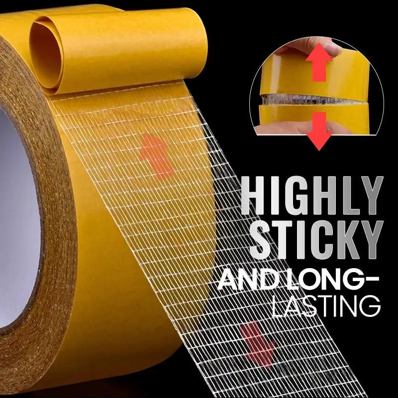 Strong Fixation Of Double Sided Cloth Base Tape Translucent Mesh Waterproof Super Traceless High Viscosity Carpet Adhesive
Strong Fixation Of Double Sided Cloth Base Tape Translucent Mesh Waterproof Super Traceless High Viscosity Carpet Adhesive